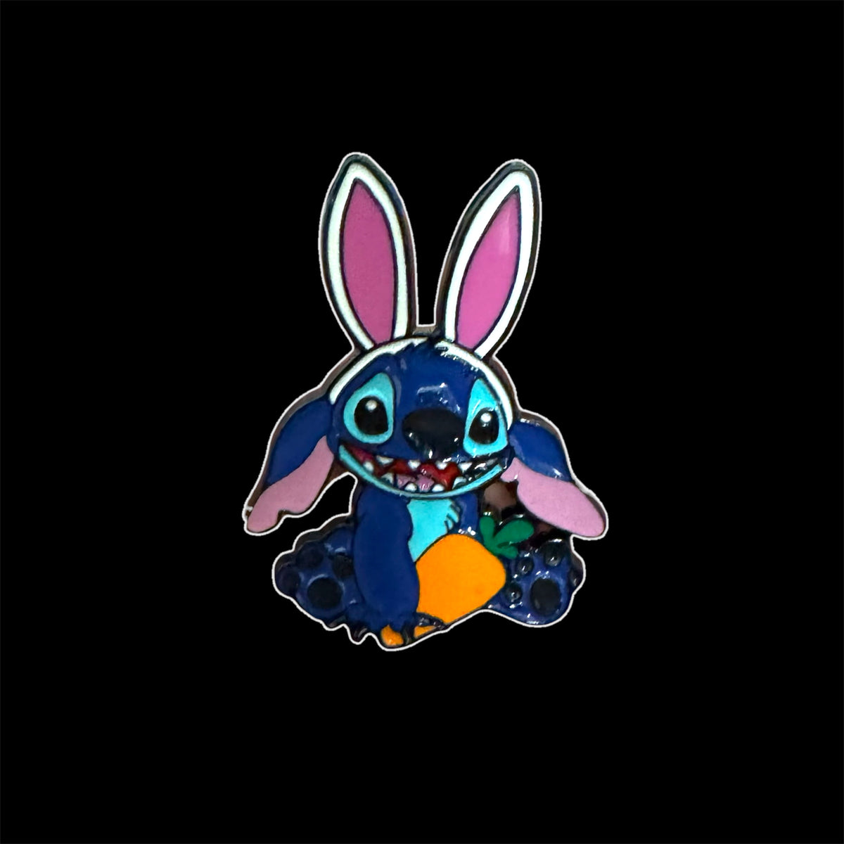 Spilletta Pin Stitch con Orecchie da Coniglio e Carota Lilo & Stitch Disney