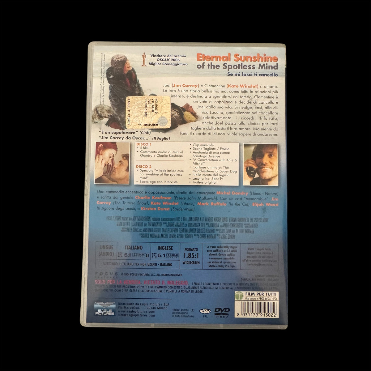 Eternal Sunshine of the Spotless Mind - Se mi lasci ti cancello (2 DVD) - Edizione Speciale Eagle Pictures
