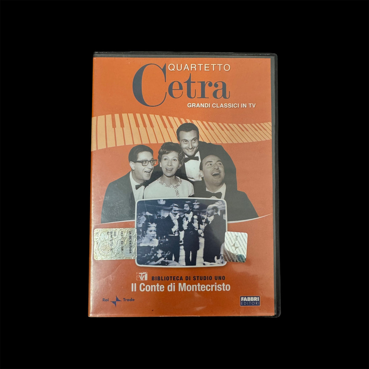 DVD Quartetto Cetra – Il Conte di Montecristo – Biblioteca di Studio Uno – Grandi Classici in TV – Rai Trade Fabbri Editori