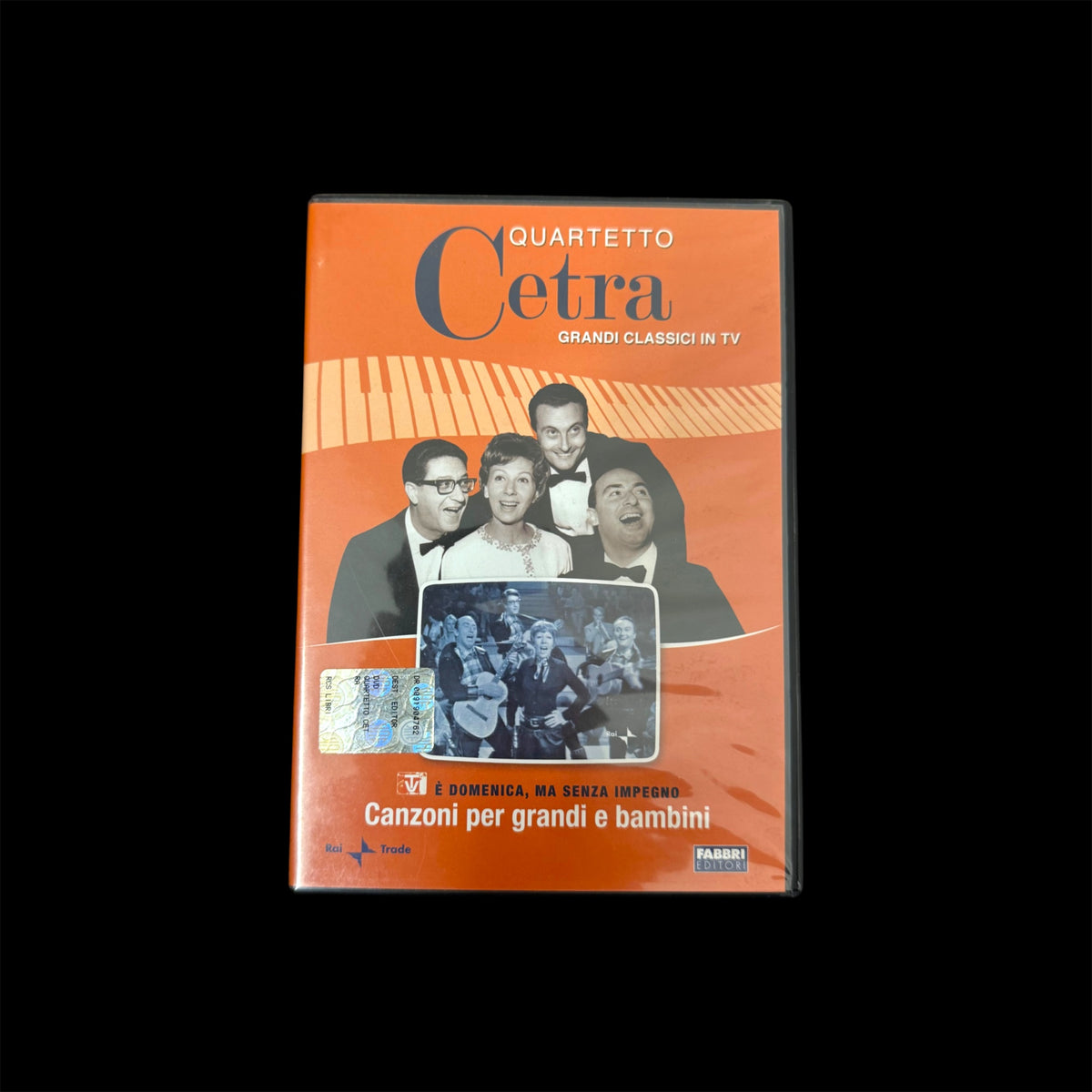 DVD Quartetto Cetra – È Domenica, ma Senza Impegno – Canzoni per Grandi e Bambini – Grandi Classici in TV – Rai Trade Fabbri Editori