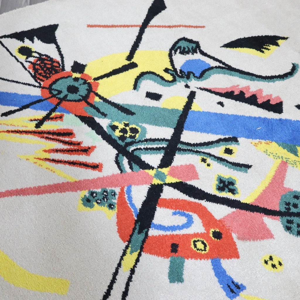 Tappeto d'Arte "Piccoli Mondi I" After Wassily Kandinsky per Ege Art Line anni '80