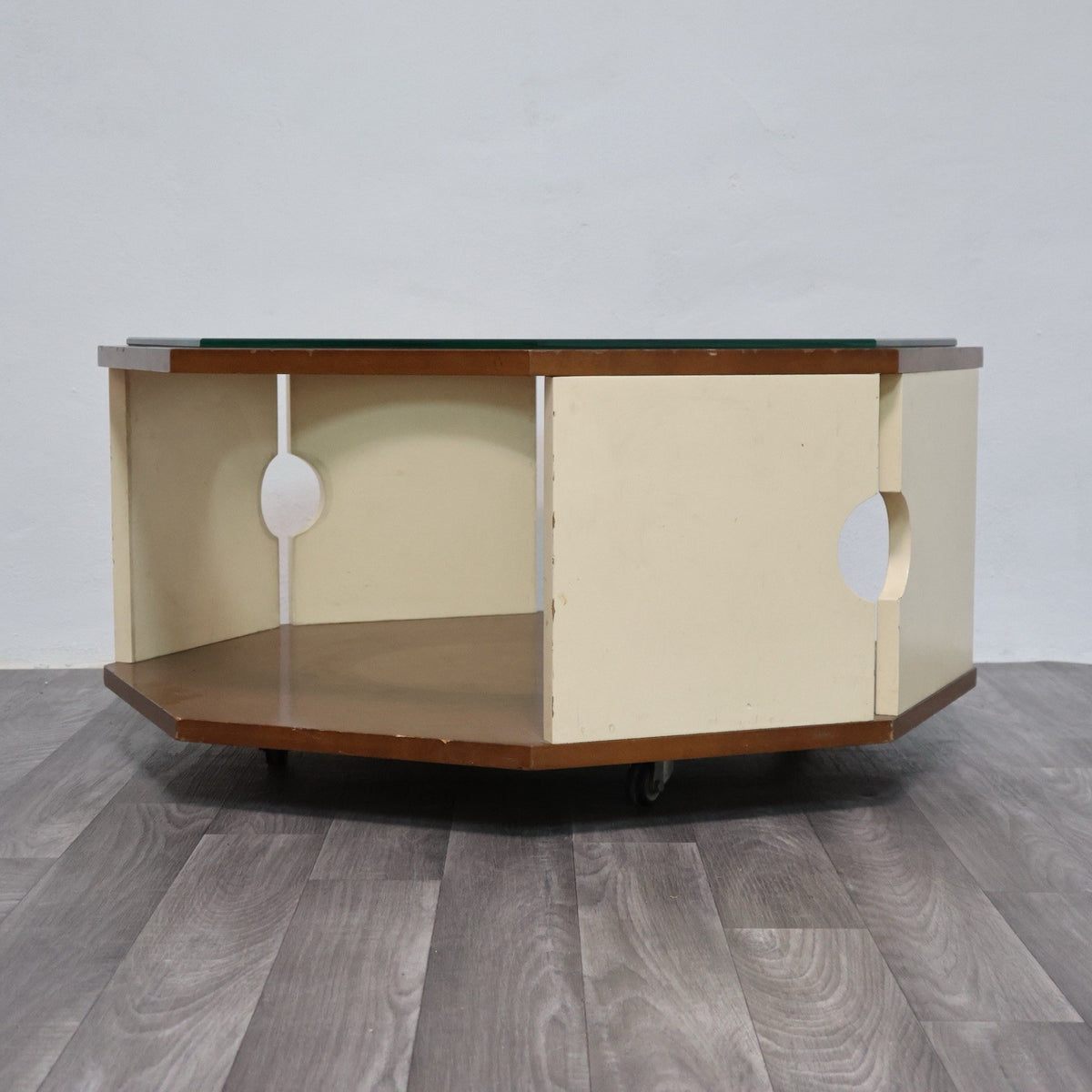 Tavolino da Caffè Ottagonale Space Age anni '70