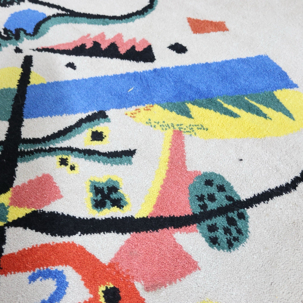 Tappeto d'Arte "Piccoli Mondi I" After Wassily Kandinsky per Ege Art Line anni '80