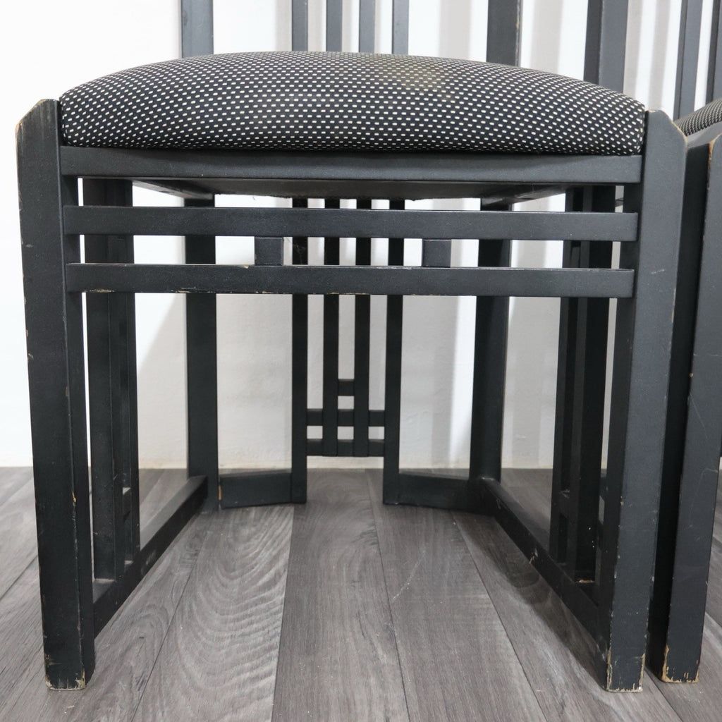 Giorgetti Tris Sedie Tronetto in Legno 1970’s Design Modernariato