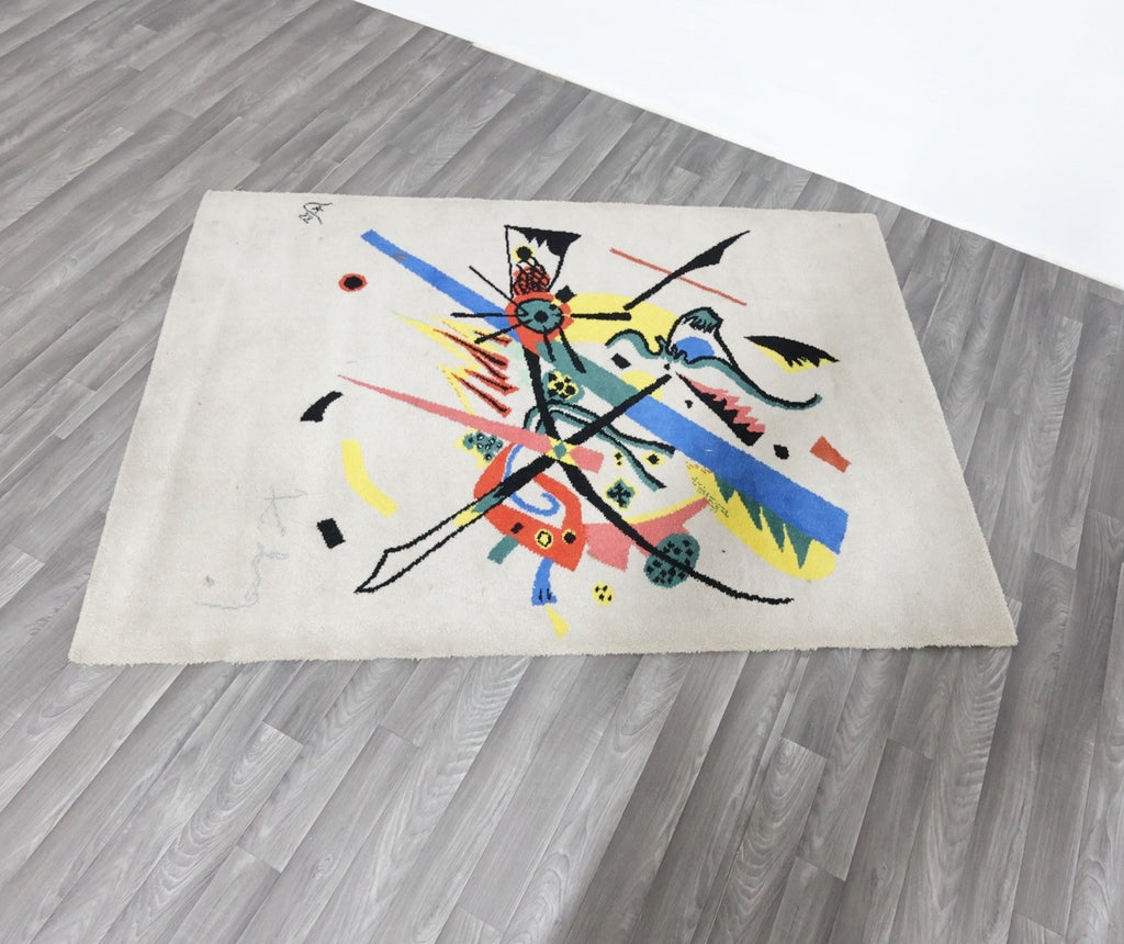 Tappeto d'Arte "Piccoli Mondi I" After Wassily Kandinsky per Ege Art Line anni '80
