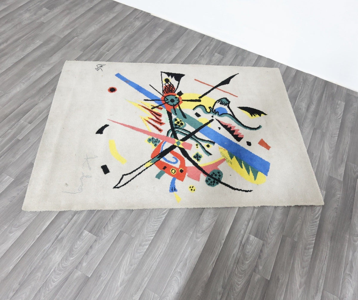 Tappeto d'Arte "Piccoli Mondi I" After Wassily Kandinsky per Ege Art Line anni '80