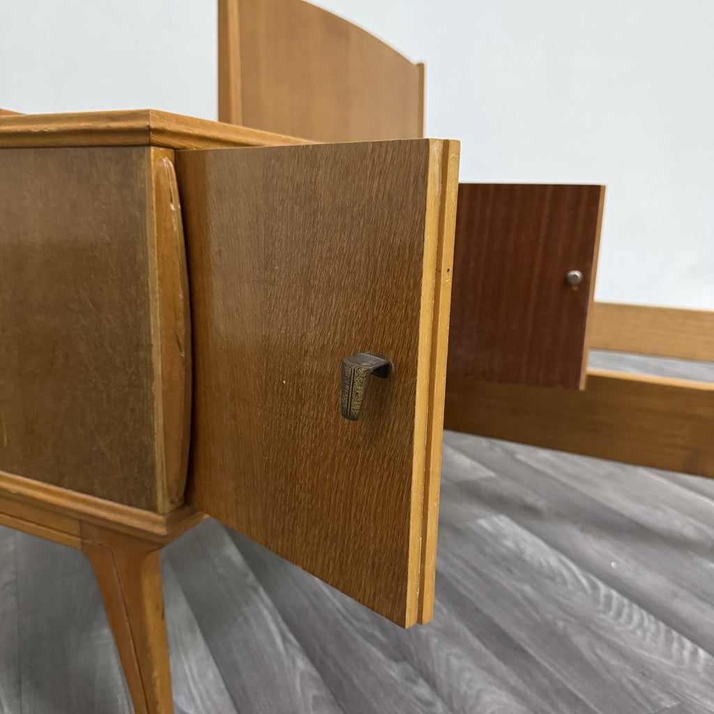 Gio Ponti Attr. Letto Singolo Vintage con Comodino anni '50/'60