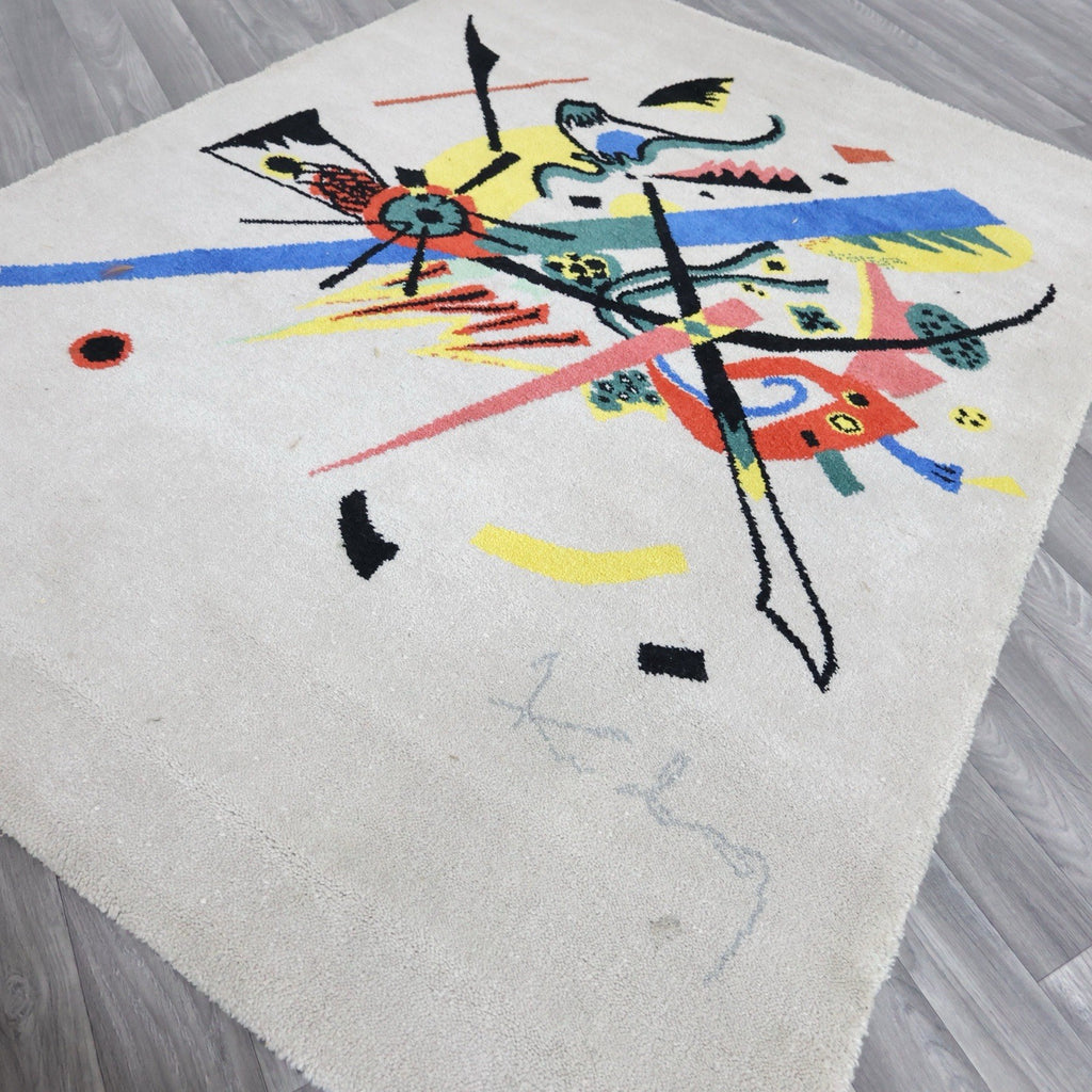 Tappeto d'Arte "Piccoli Mondi I" After Wassily Kandinsky per Ege Art Line anni '80