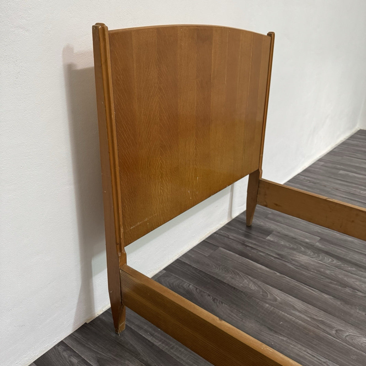 Gio Ponti Attr. Letto Singolo Vintage con Comodino anni '50/'60