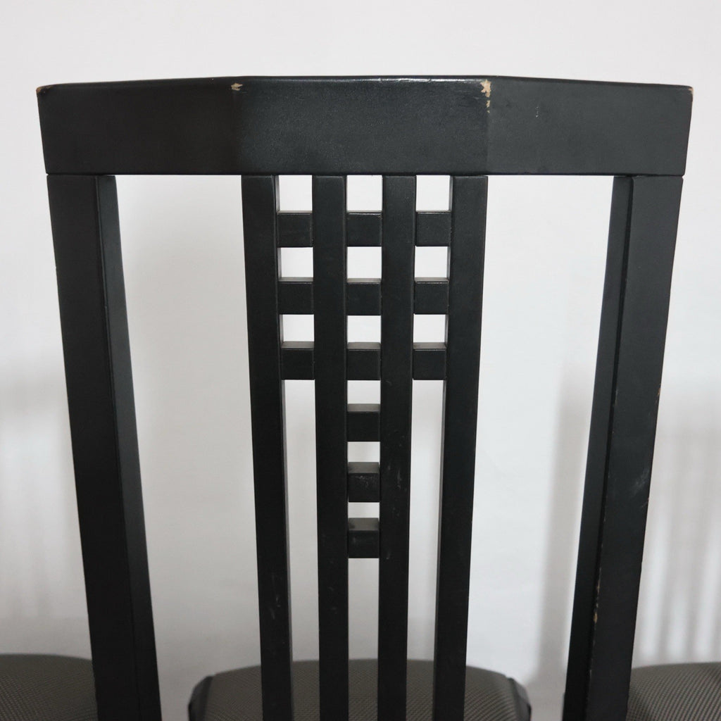Giorgetti Tris Sedie Tronetto in Legno 1970’s Design Modernariato