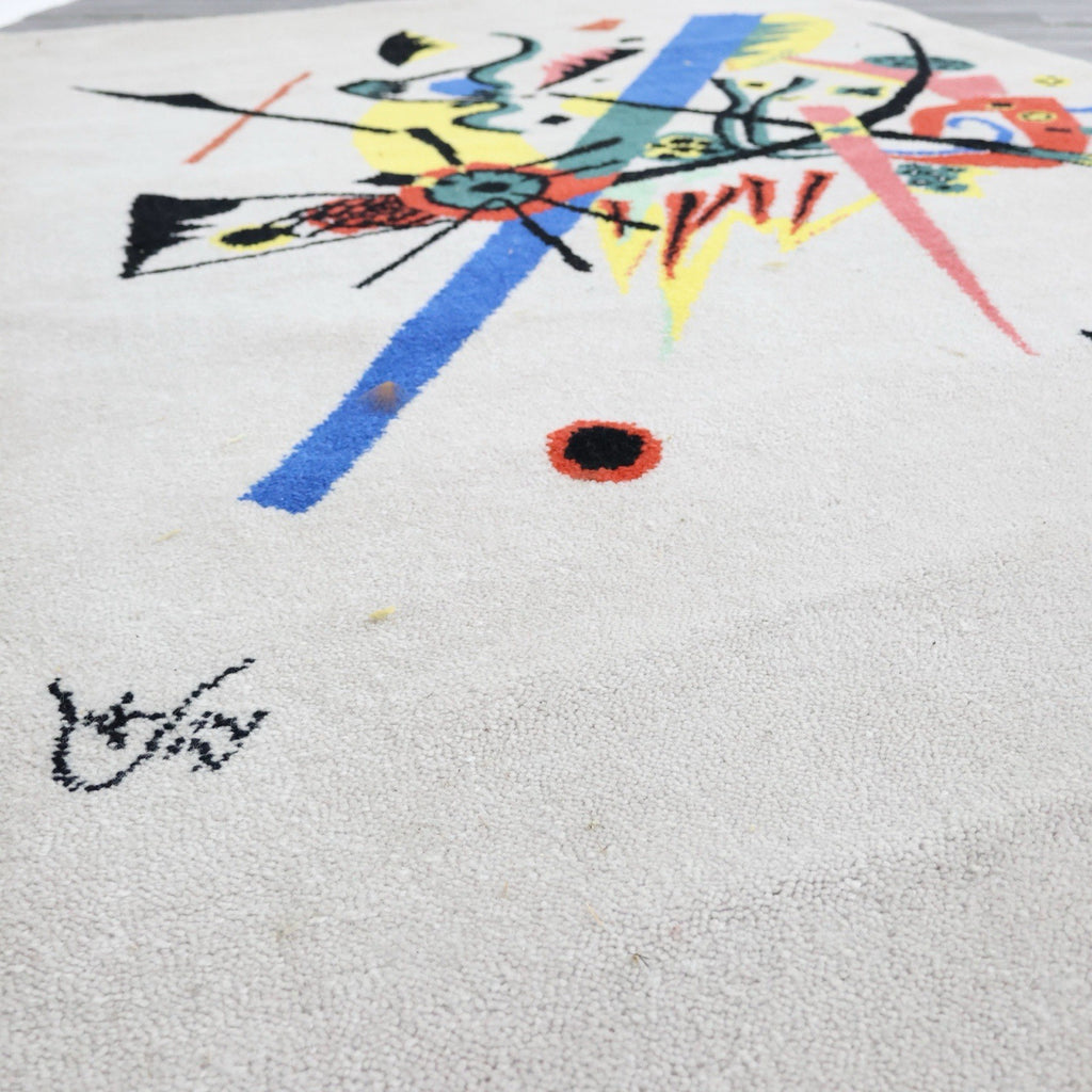 Tappeto d'Arte "Piccoli Mondi I" After Wassily Kandinsky per Ege Art Line anni '80