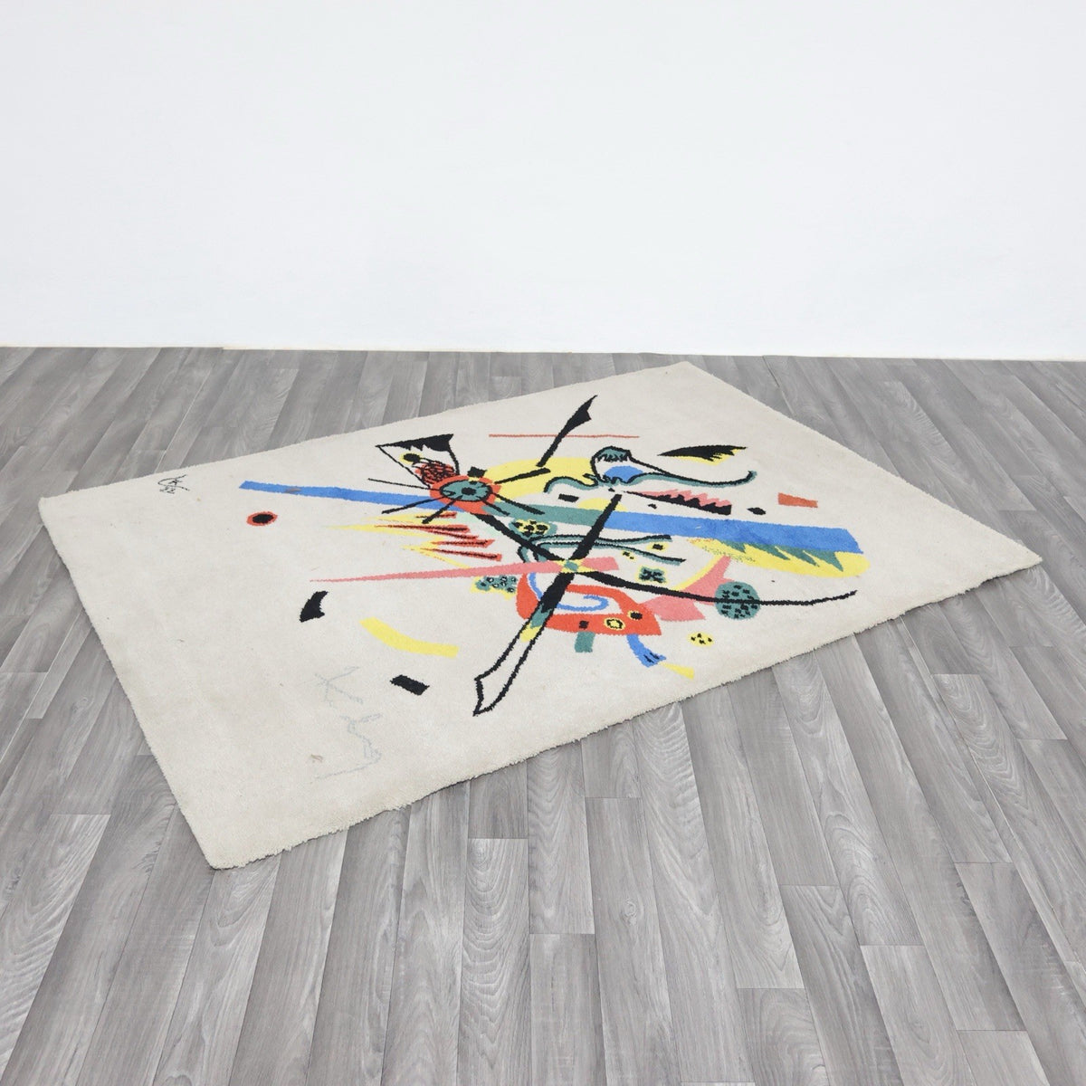 Tappeto d'Arte "Piccoli Mondi I" After Wassily Kandinsky per Ege Art Line anni '80