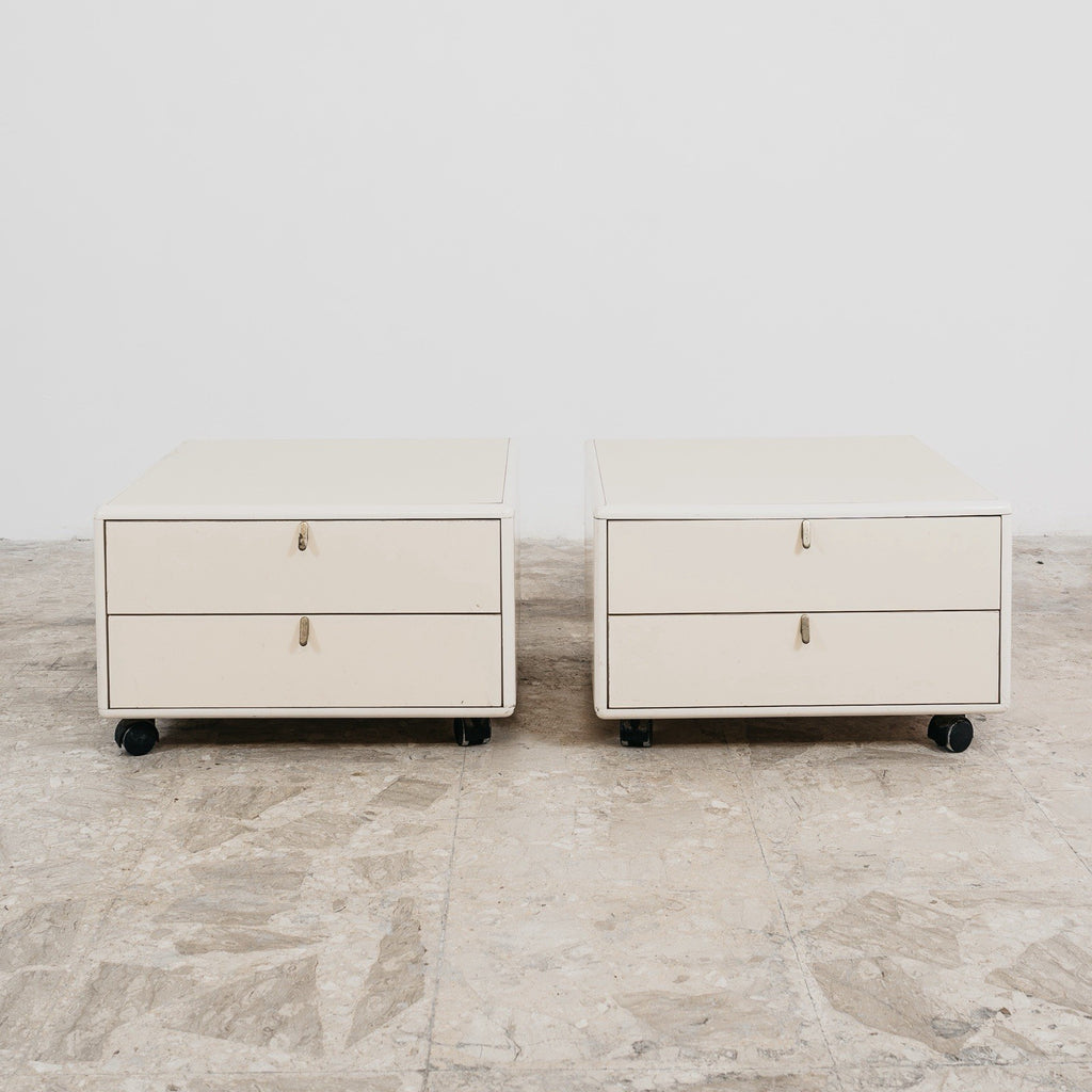 George Coslin Coppia Di Comodini Longato Hennè 1970 Modernariato Design
