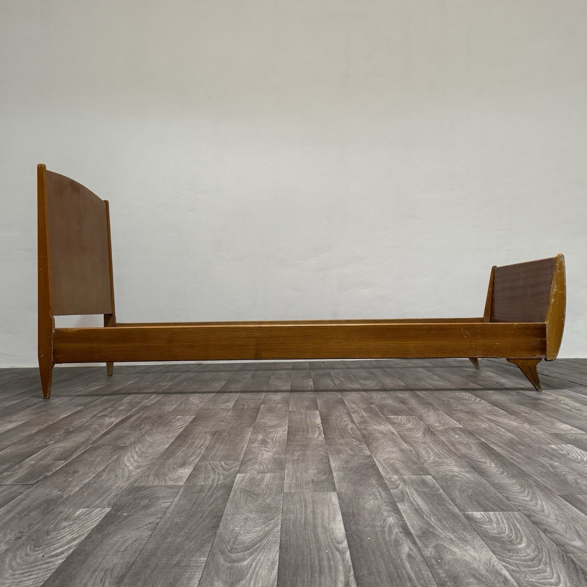 Gio Ponti Attr. Letto Singolo Vintage con Comodino anni '50/'60