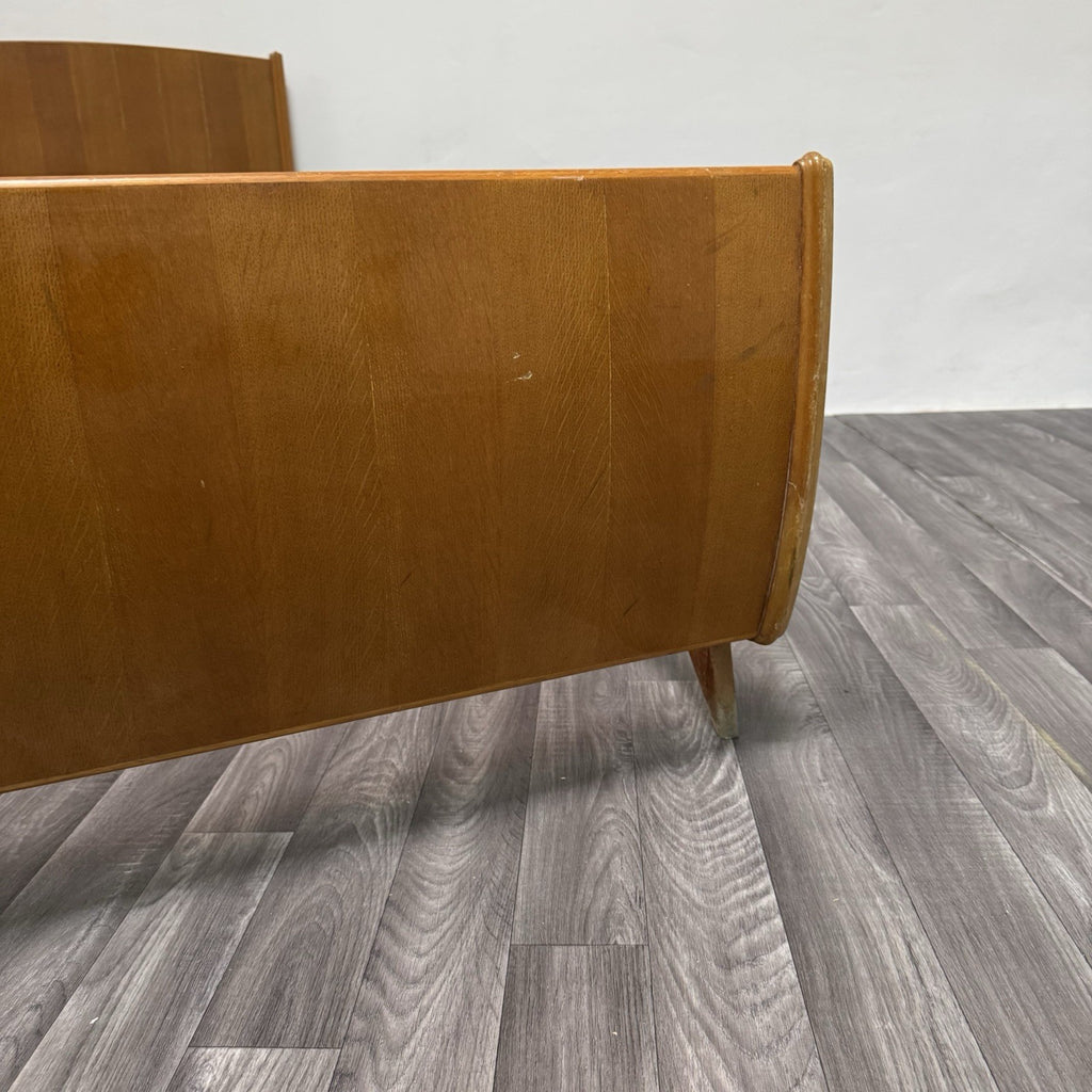 Gio Ponti Attr. Letto Singolo Vintage con Comodino anni '50/'60