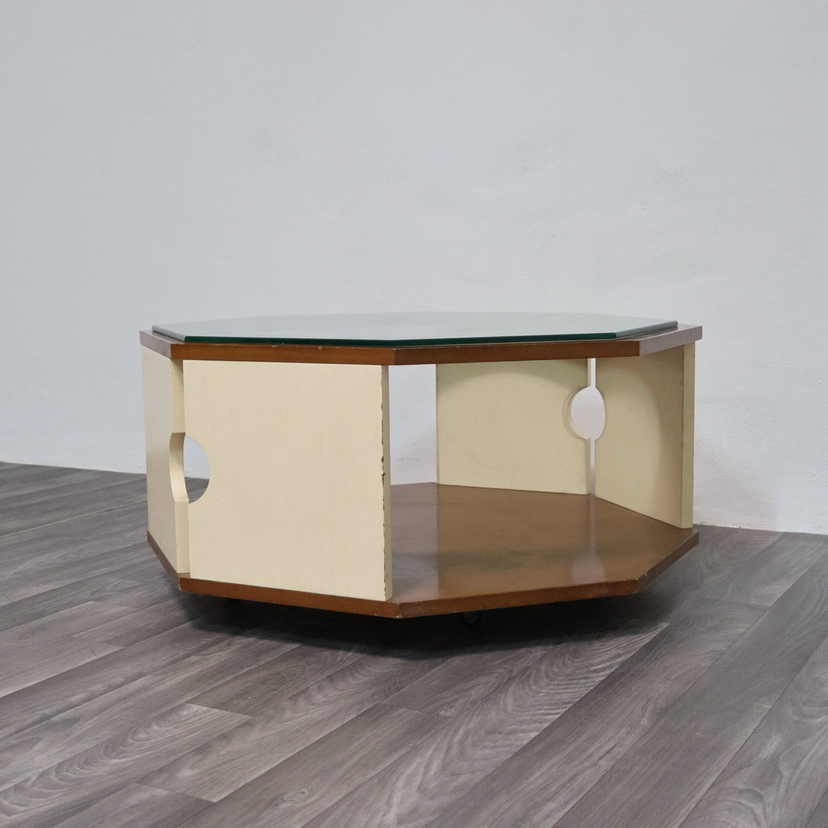 Tavolino da Caffè Ottagonale Space Age anni '70