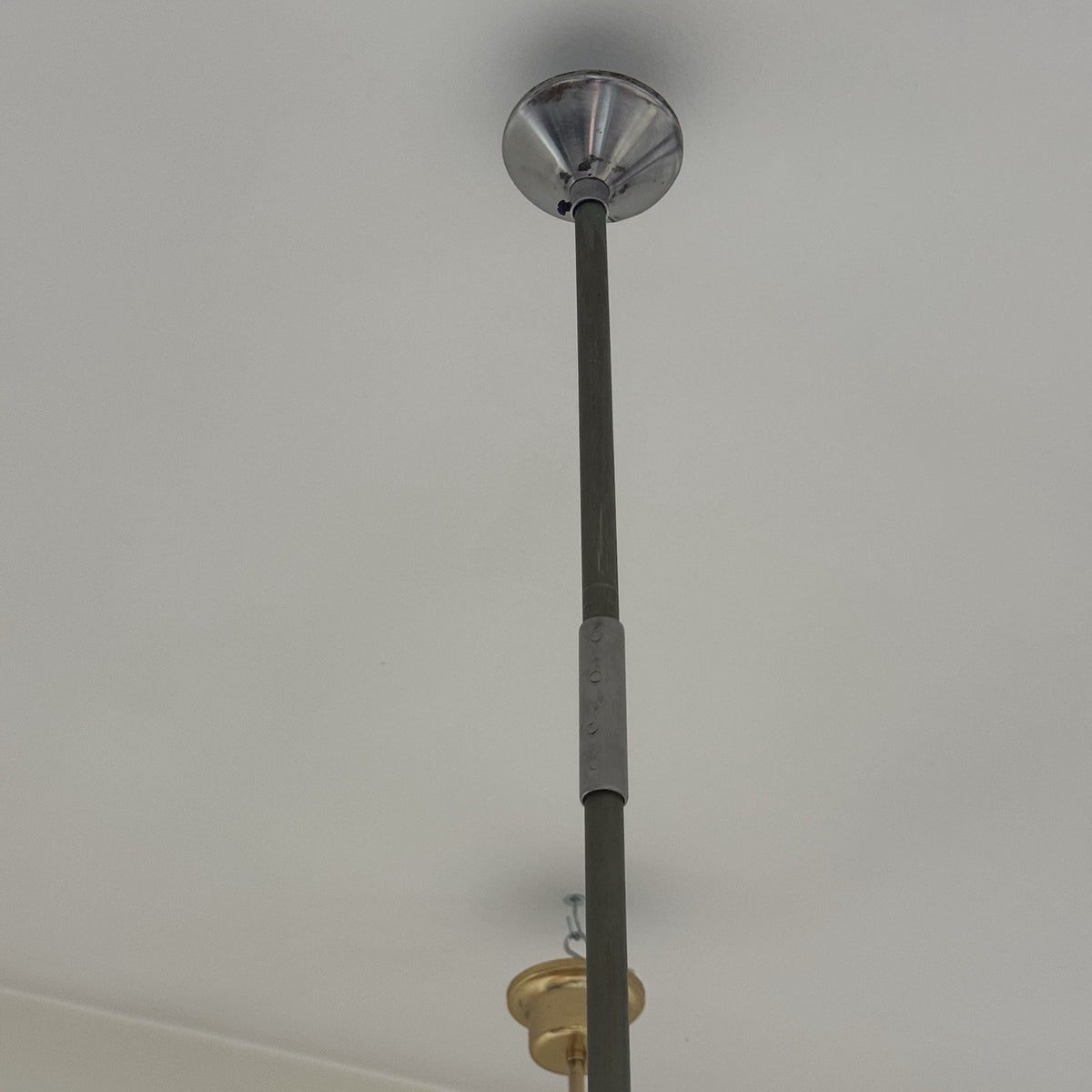 Lampadario Modernista Scenografico a 9 Luci in Vetro e Acciaio anni '70