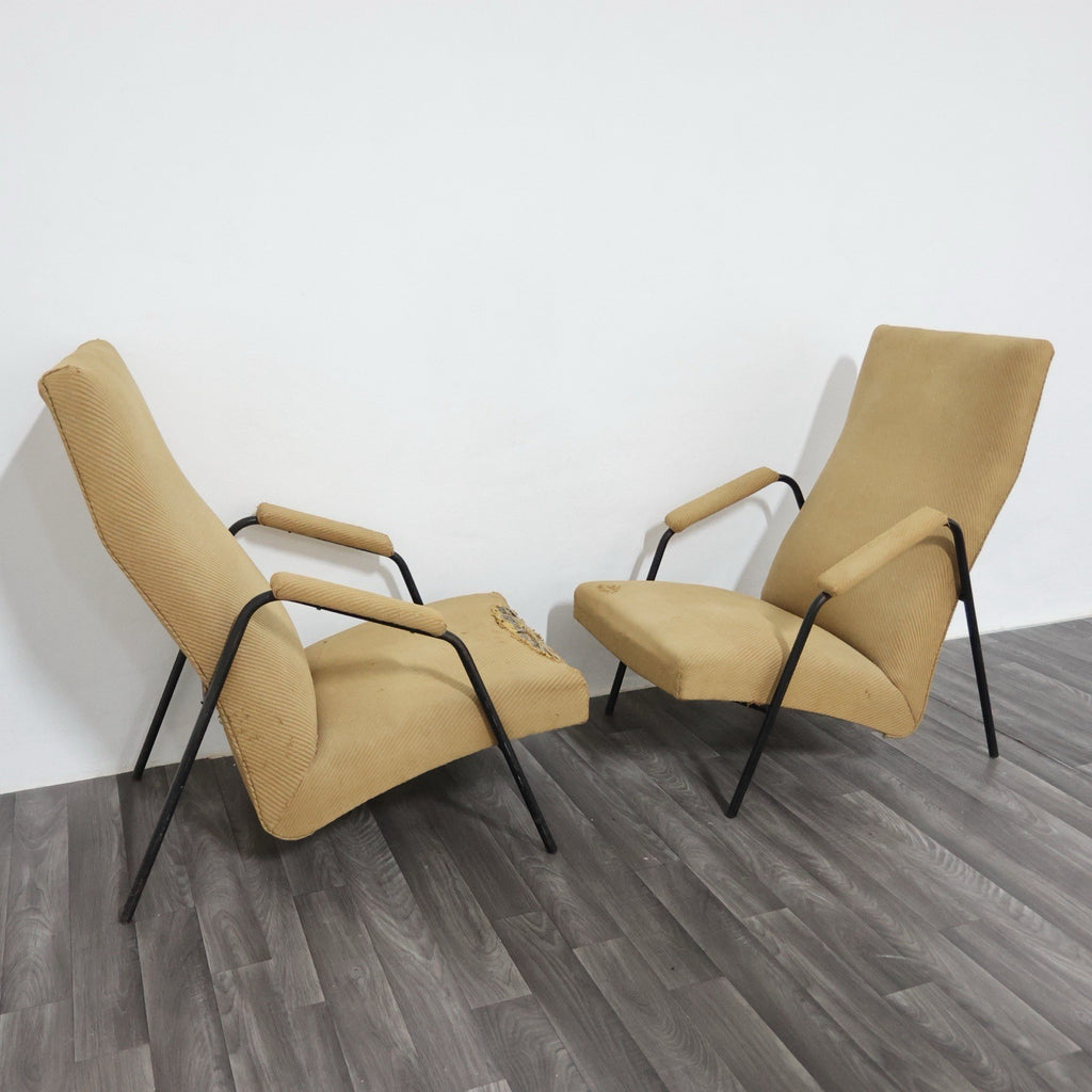 Alf Svensson attr. Ljung Industrier anni '50 Coppia di Poltrone Lounge Vintage Mid-Century dal Design Scandinavo