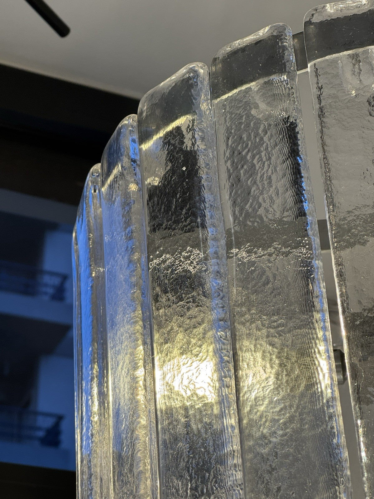 Carlo Nason Mazzega Lampadario Cascata Waterfall Murano Glass 1970's
