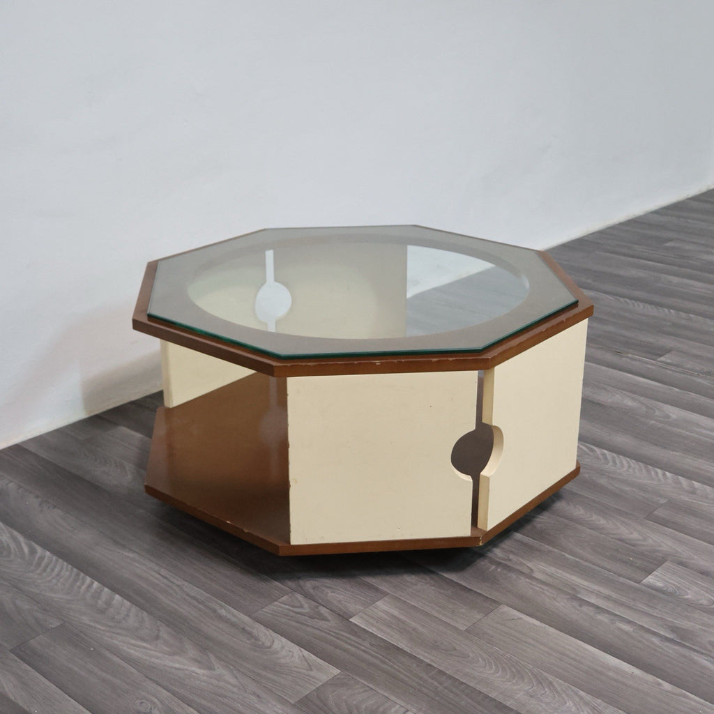 Tavolino da Caffè Ottagonale Space Age anni '70