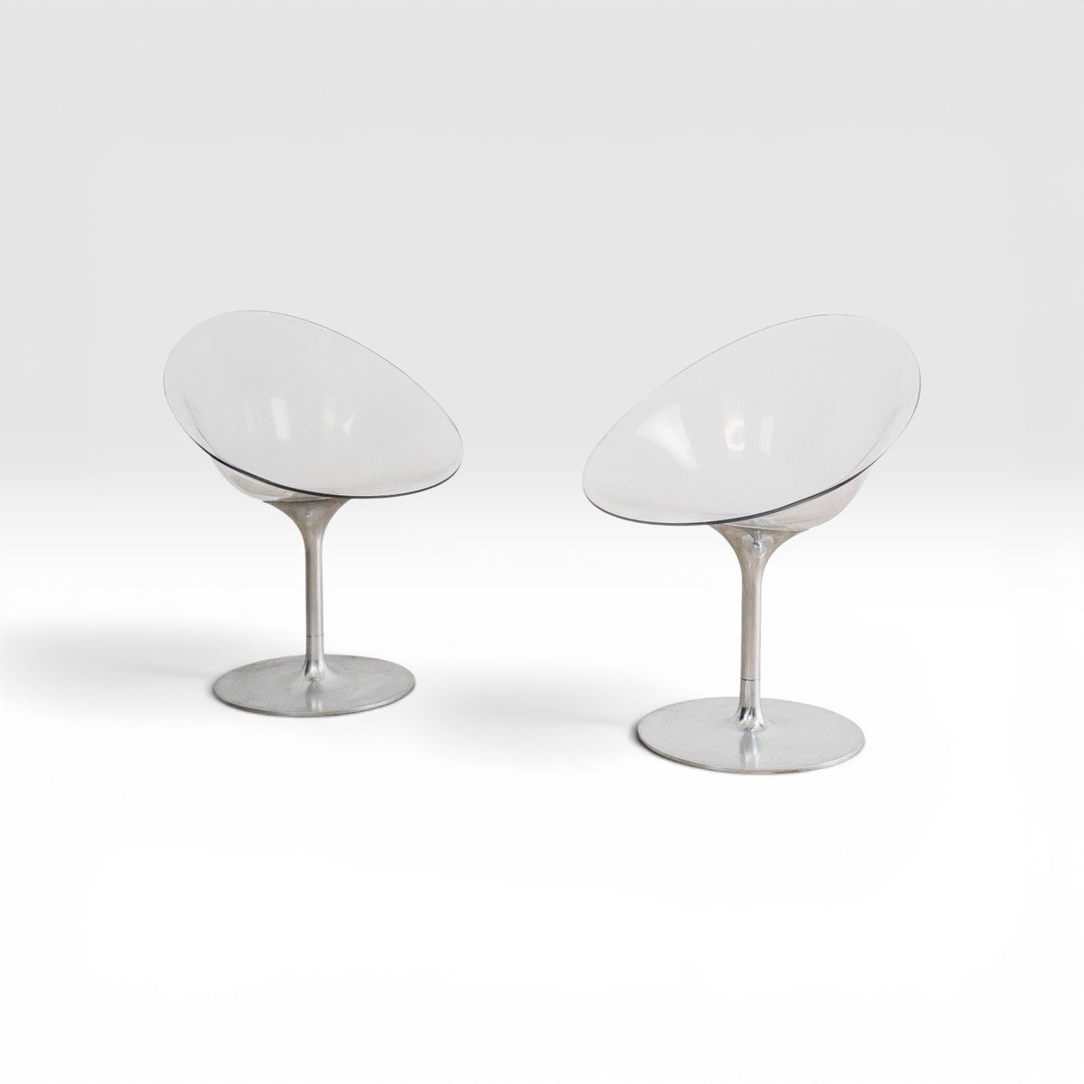 Coppia di Poltrone girevoli "Ero|S|" di Philippe Starck per Kartell anni '90/2000