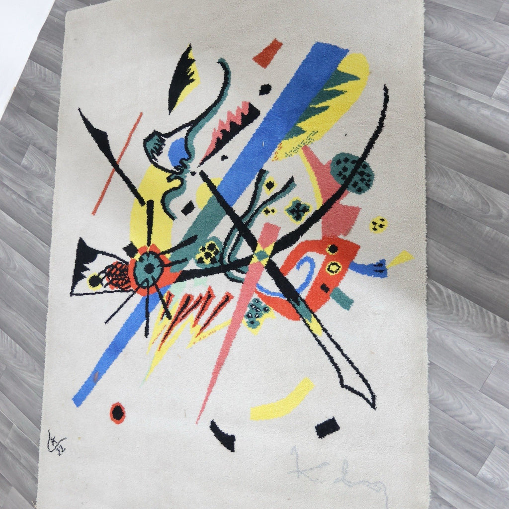Tappeto d'Arte "Piccoli Mondi I" After Wassily Kandinsky per Ege Art Line anni '80