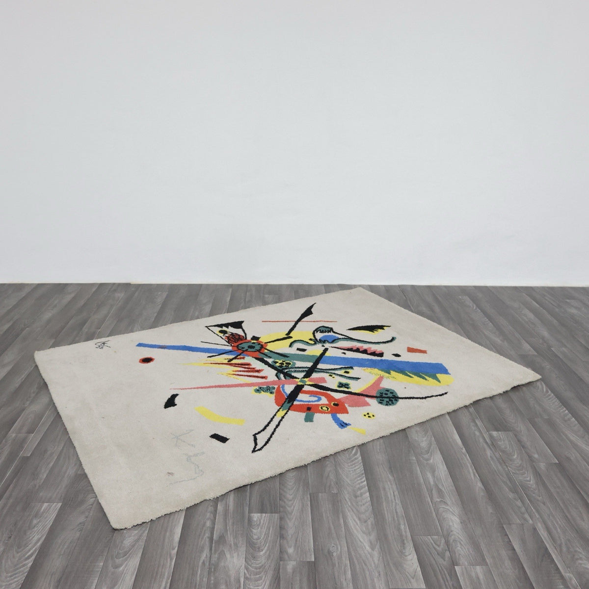 Tappeto d'Arte "Piccoli Mondi I" After Wassily Kandinsky per Ege Art Line anni '80