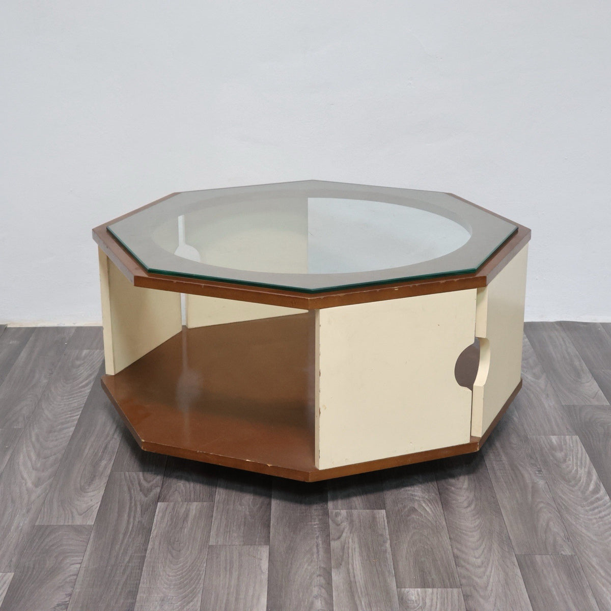 Tavolino da Caffè Ottagonale Space Age anni '70