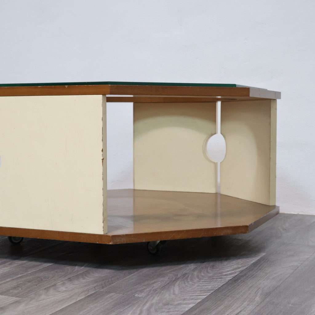 Tavolino da Caffè Ottagonale Space Age anni '70