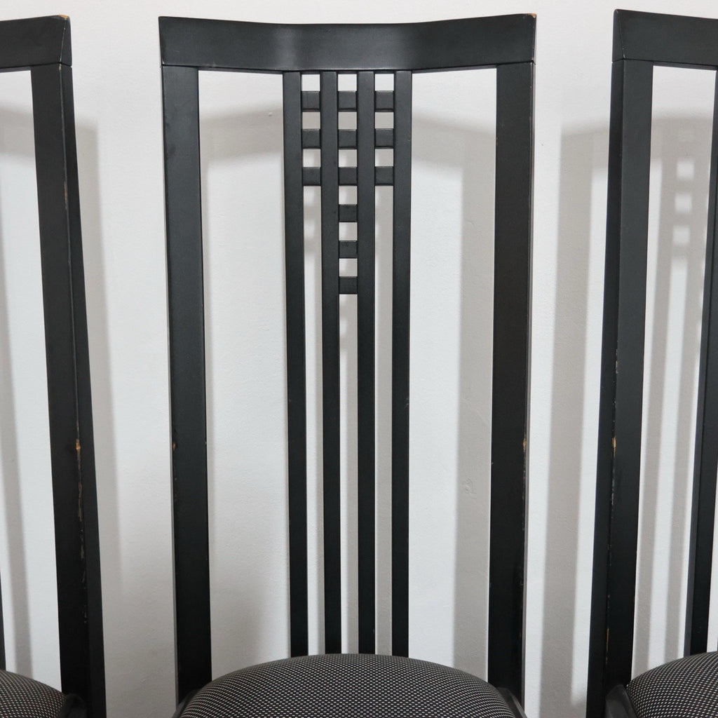 Giorgetti Tris Sedie Tronetto in Legno 1970’s Design Modernariato