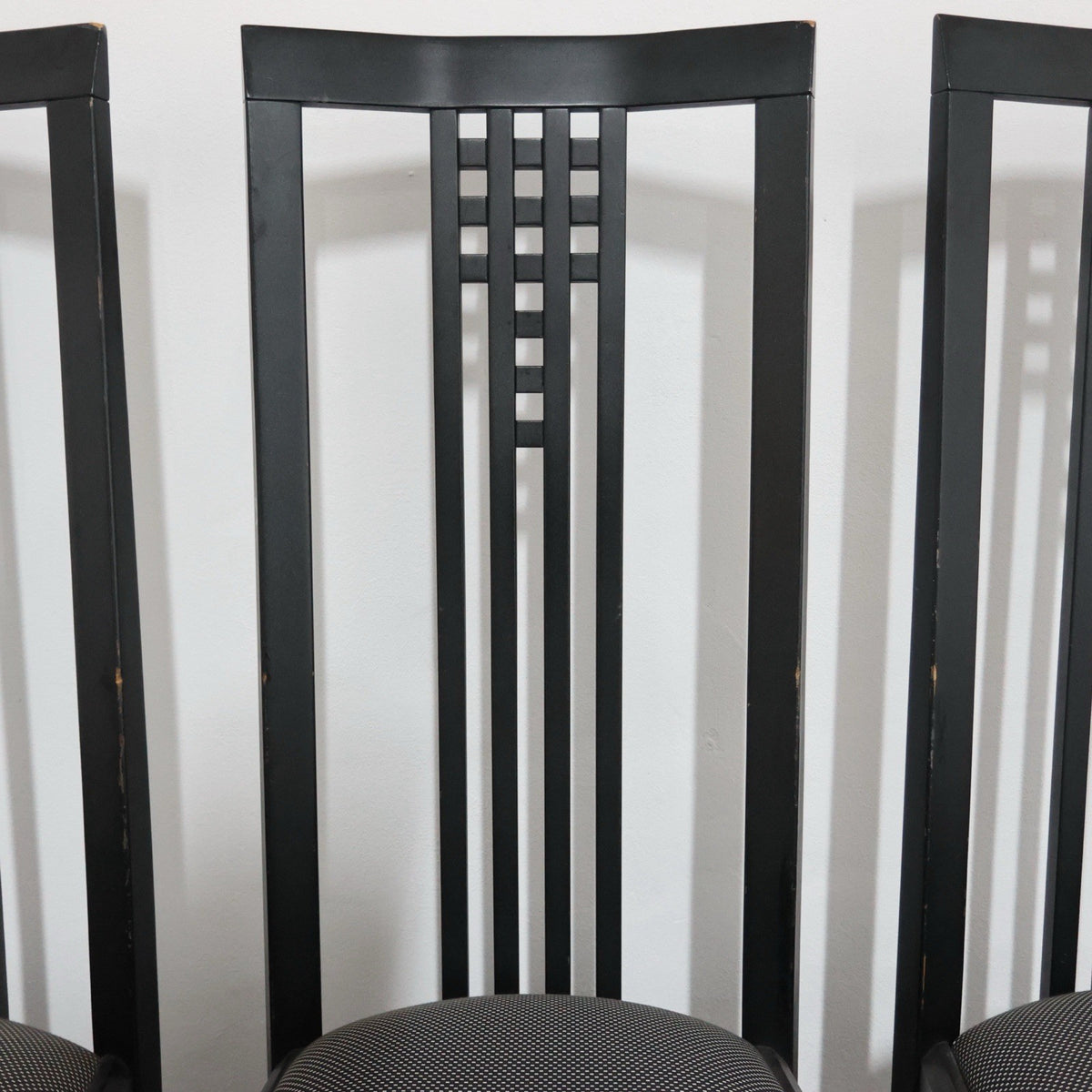 Giorgetti Tris Sedie Tronetto in Legno 1970’s Design Modernariato