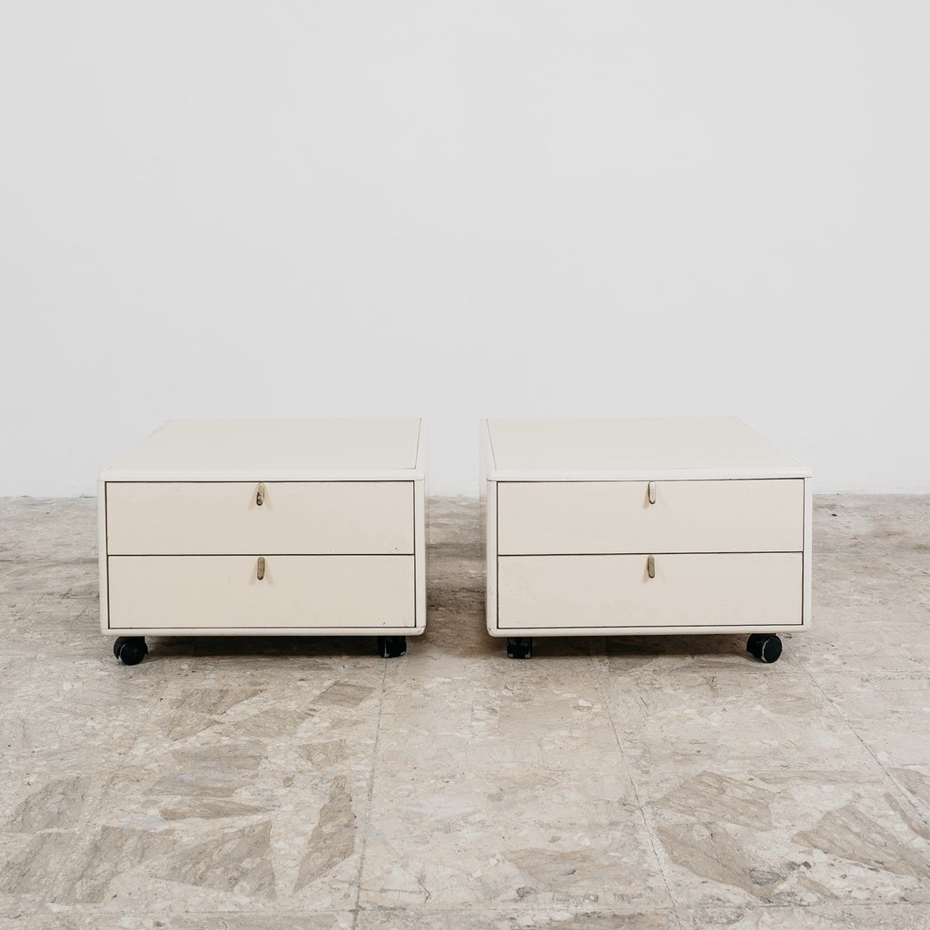 George Coslin Coppia Di Comodini Longato Hennè 1970 Modernariato Design