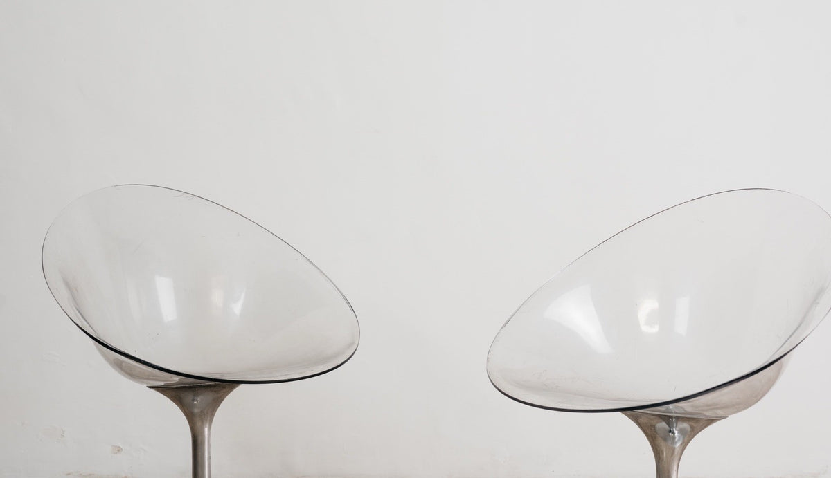Coppia di Poltrone girevoli "Ero|S|" di Philippe Starck per Kartell anni '90/2000