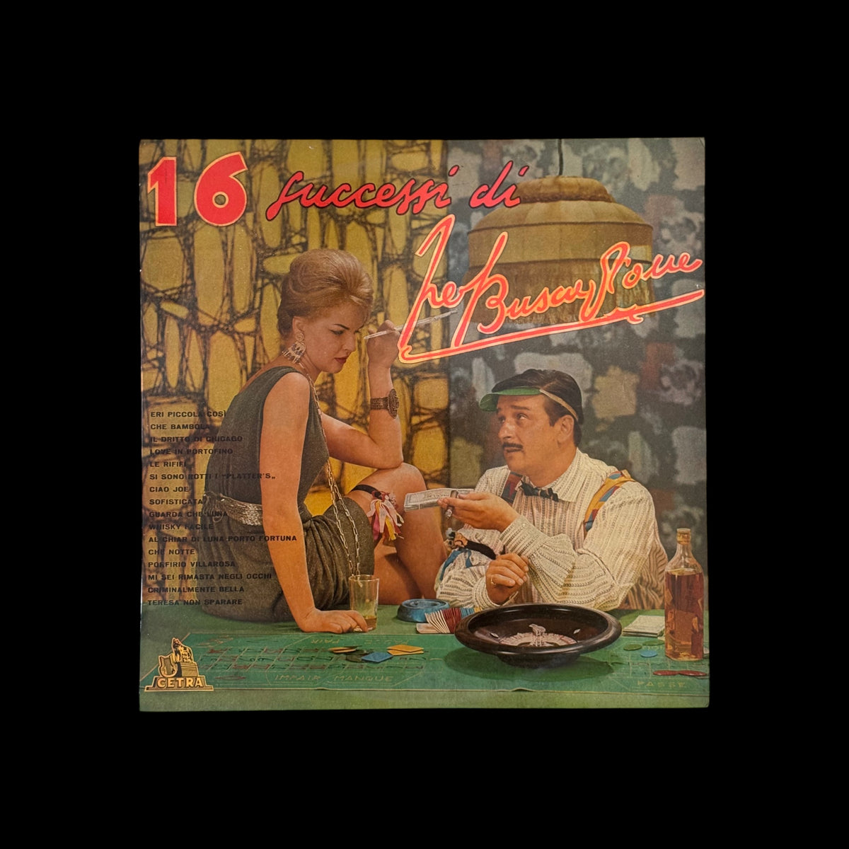Vinile 33 Giri Fred Buscaglione – 16 Successi di Fred Buscaglione (Cetra – LPB 35007)