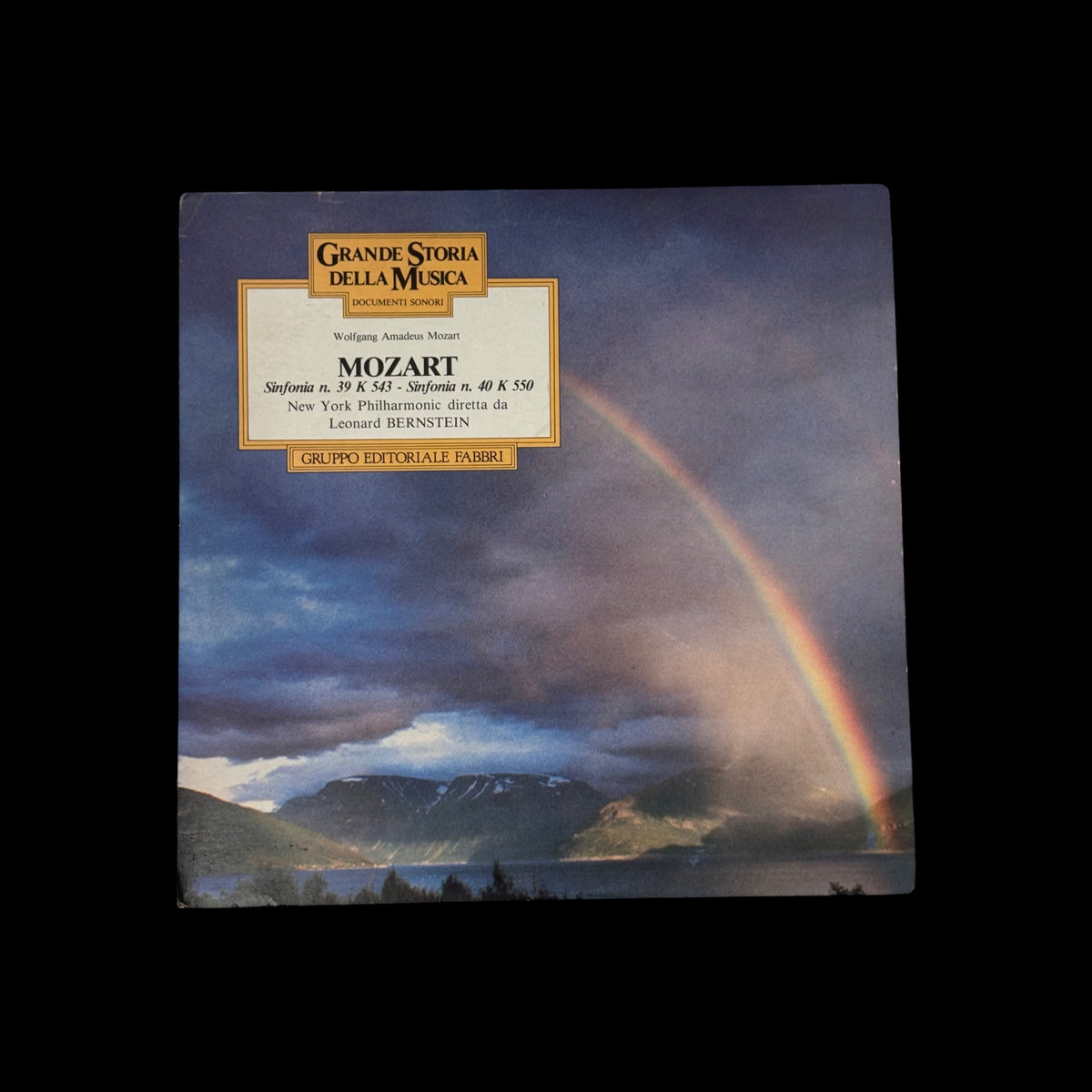 Vinile 33 Giri Wolfgang Amadeus Mozart, Leonard Bernstein - Sinfonia n. 39 / Sinfonia n. 40 (Grande Storia della Musica - Fabbri Editori)