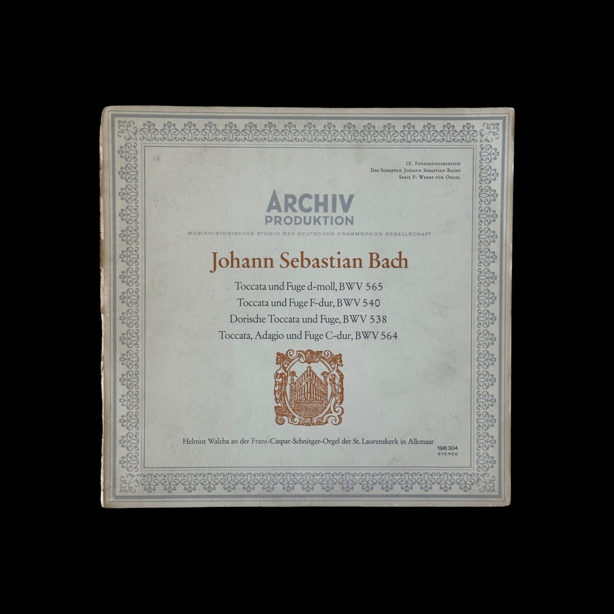 Vinile 33 Giri Johann Sebastian Bach, Helmut Walcha - Toccata und Fuge d-moll, BWV 565 (Archiv Produktion)